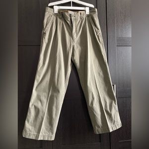 Old Navy Loose Khakis - olive green Color, size 36x30